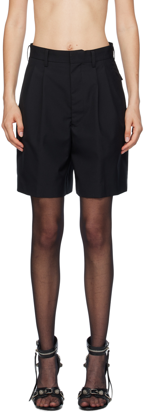 Shop Junya Watanabe Black Four-pocket Shorts In 1 Black