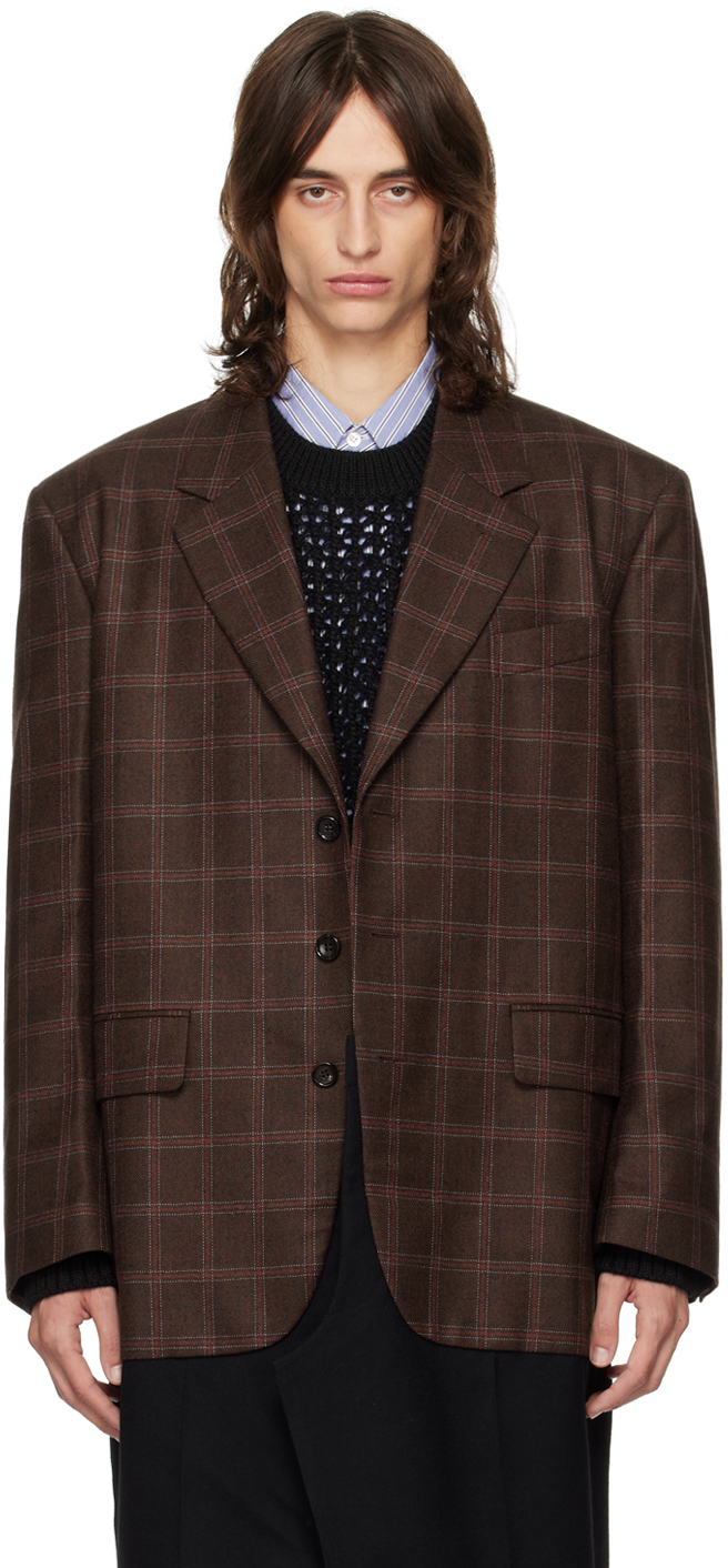 Red and black check coat deals