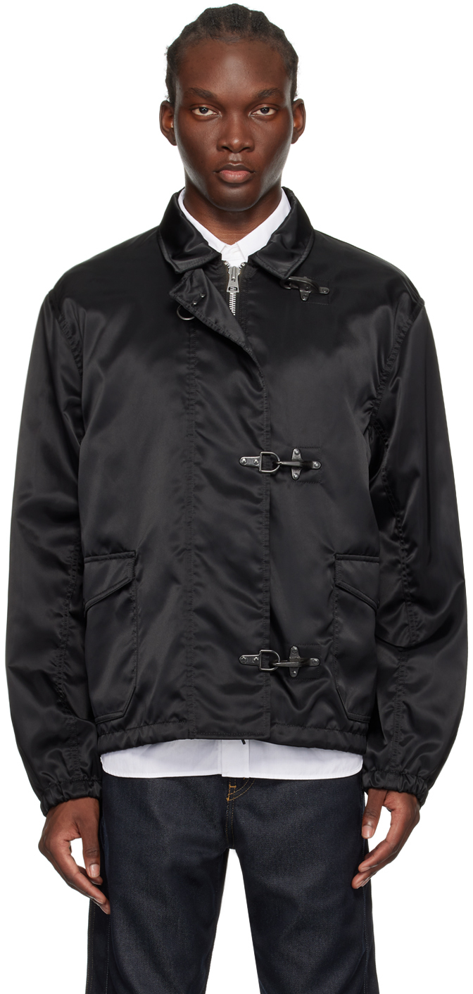 Black Lobster-Clasp Jacket