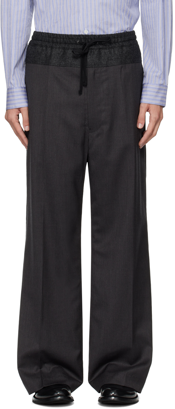 Gray Pinstripe Trousers