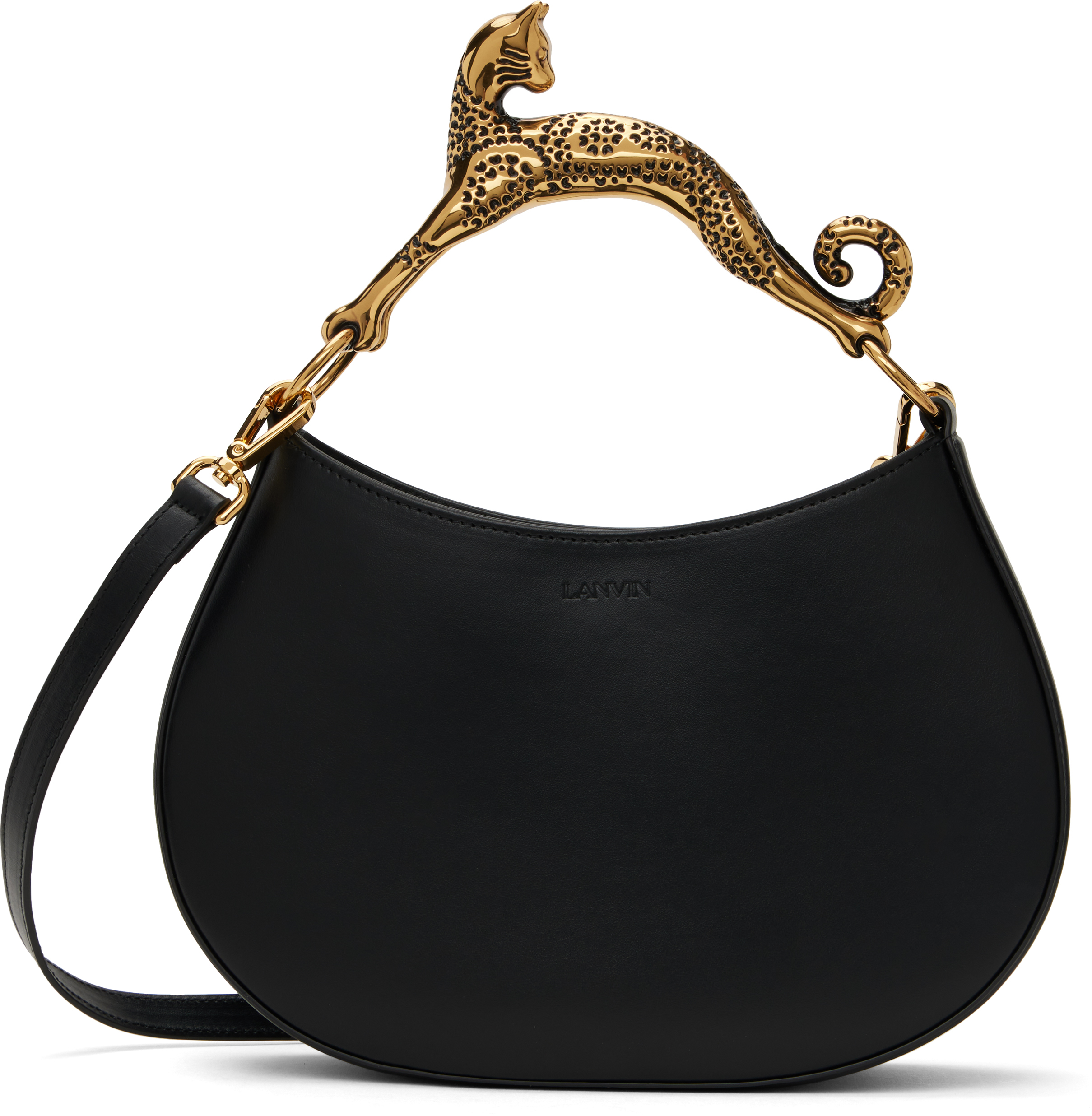 Black Cat Leather Bag