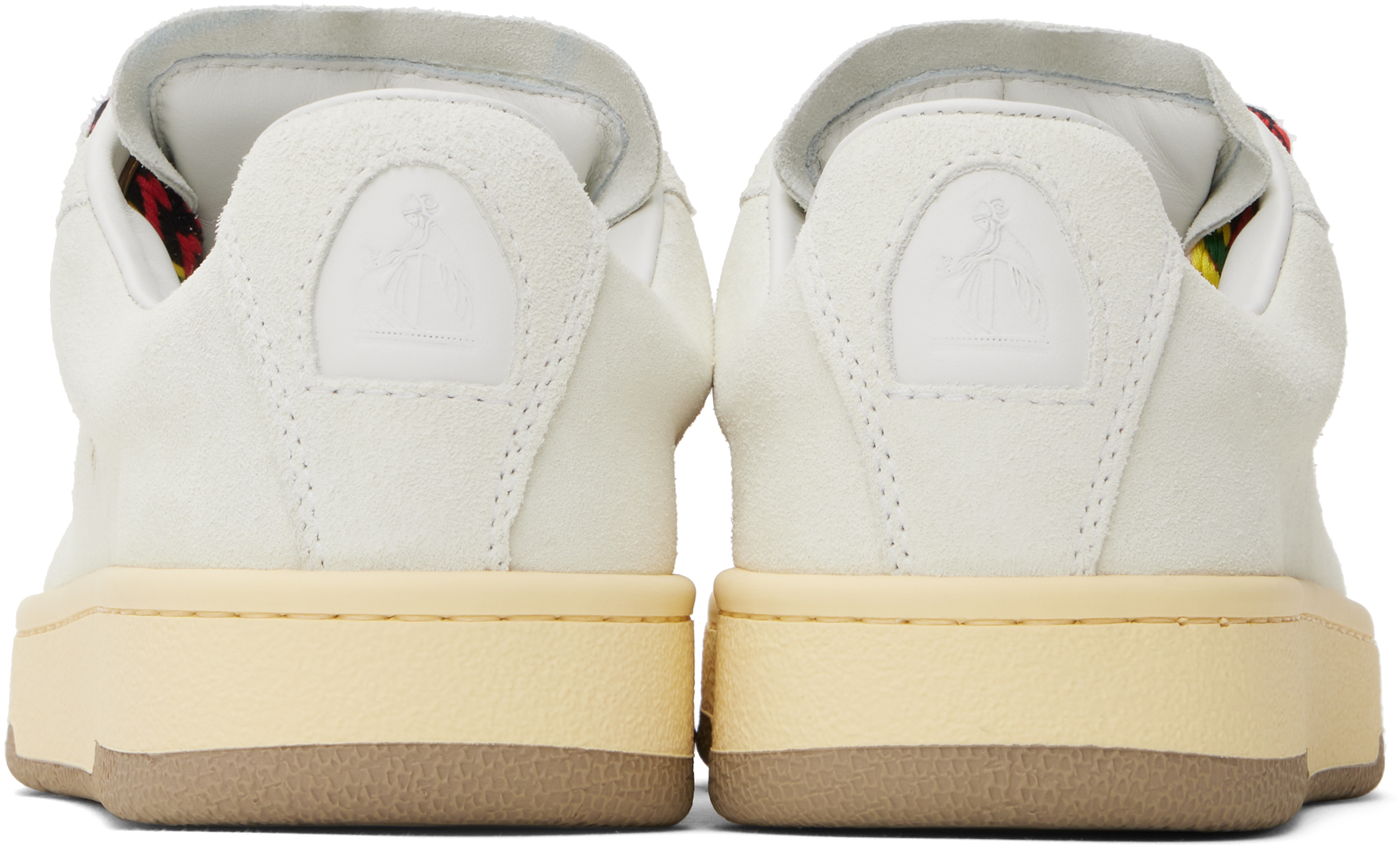Lanvin Lite Curb Low-top Sneakers In White