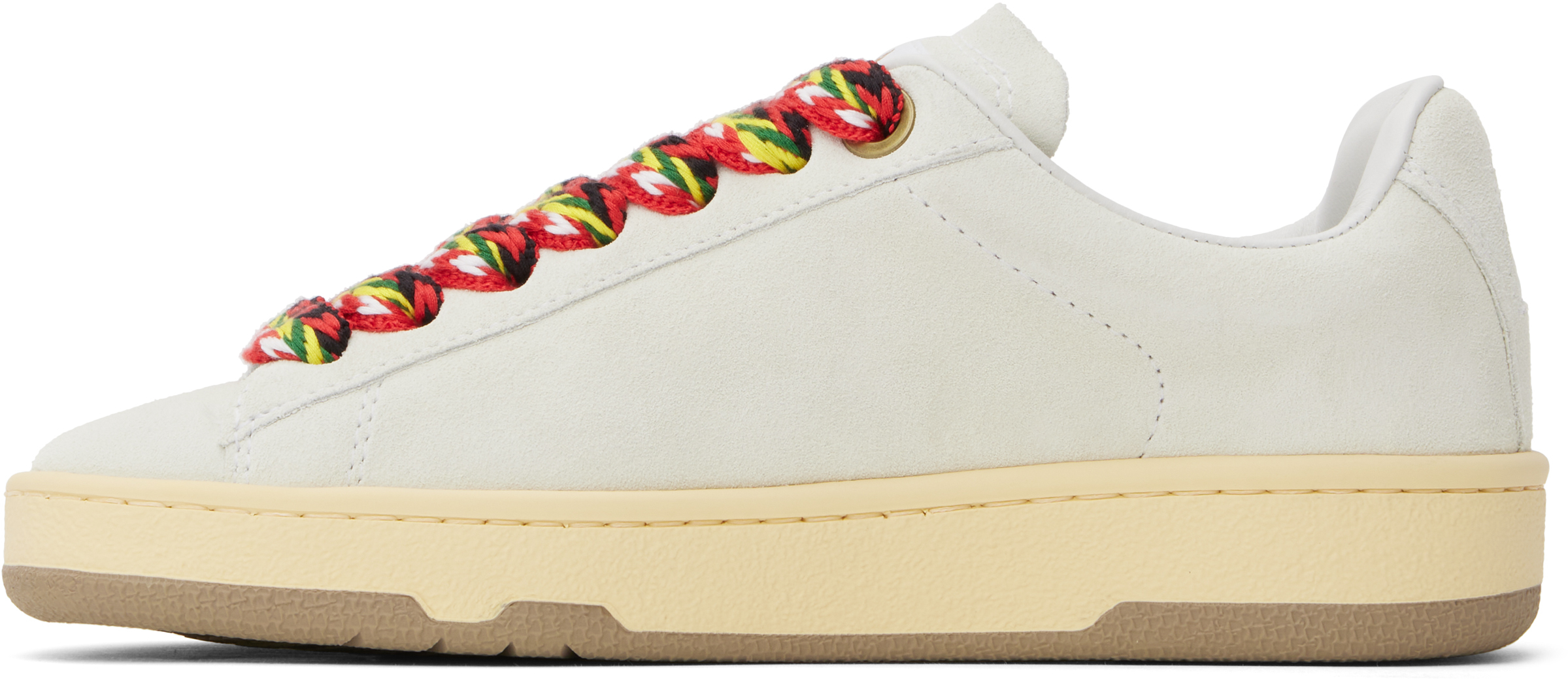 Lanvin Lite Curb Low-top Sneakers In White