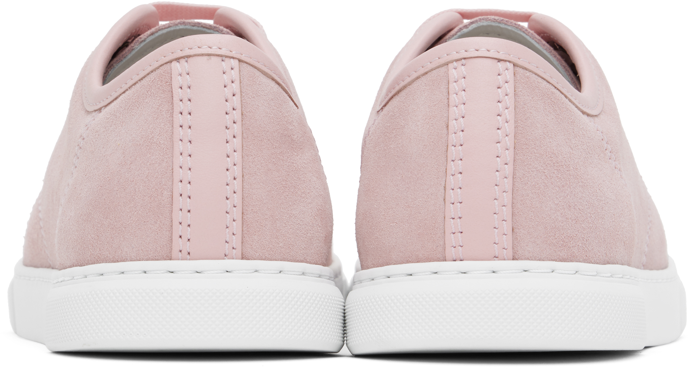 Lanvin Lace-up Low-cut Casual Shoes In Pale Pink