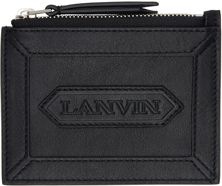 Shop Lanvin ブラック ジップカードケース In 10 Black