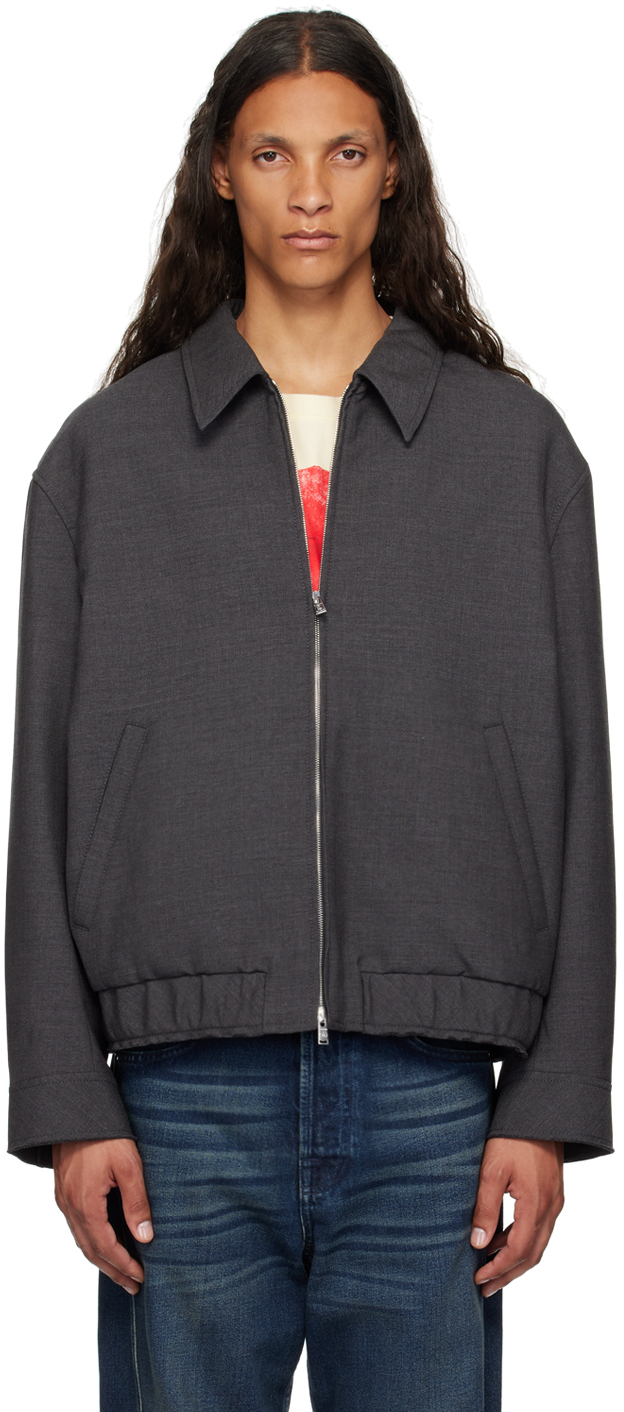 Gray Classic Zipped Jacket