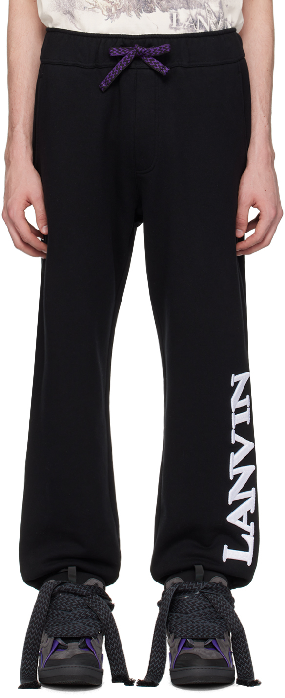 Shop Lanvin Black Future Edition Sweatpants In 10 Black