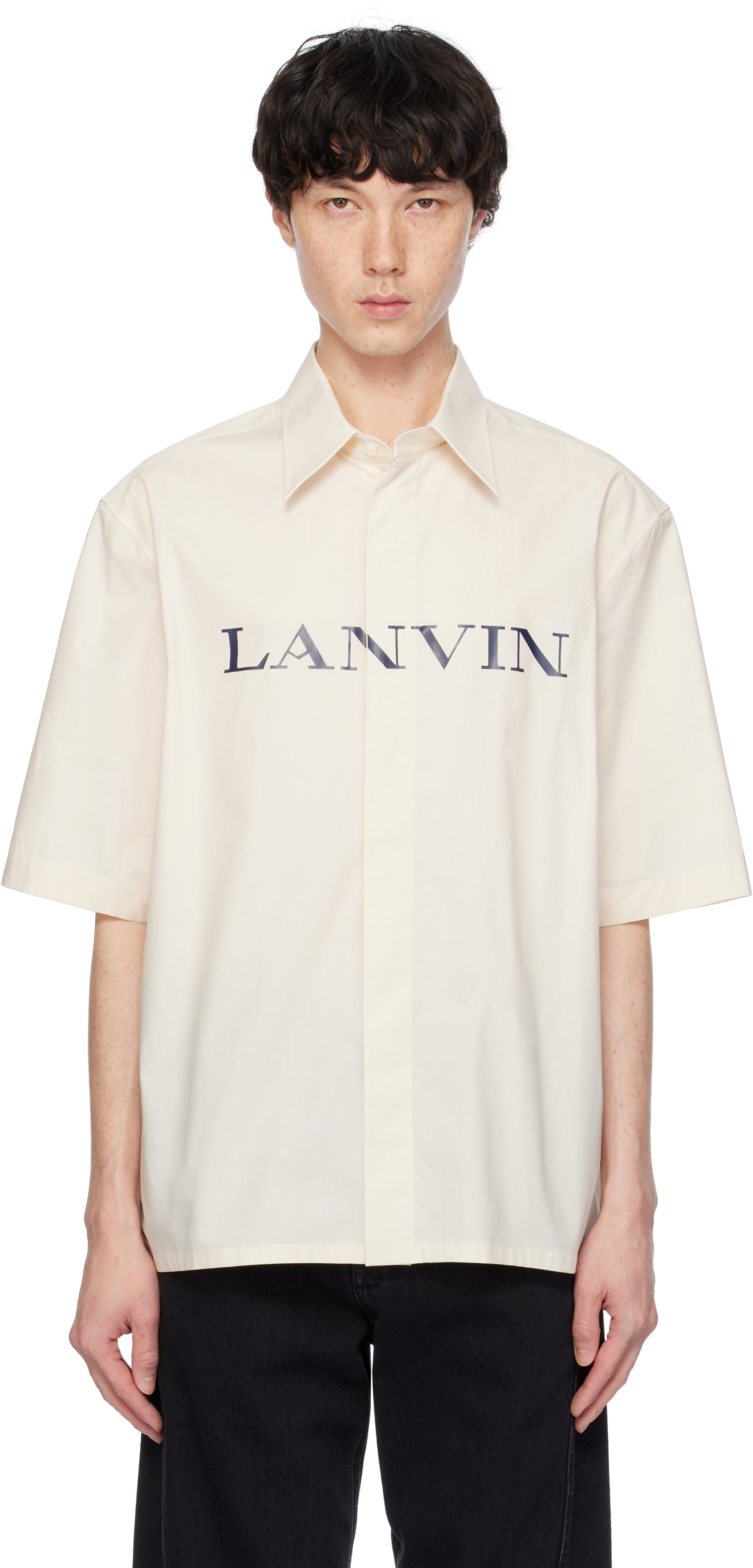 Beige 'Lanvin' Printed Shirt