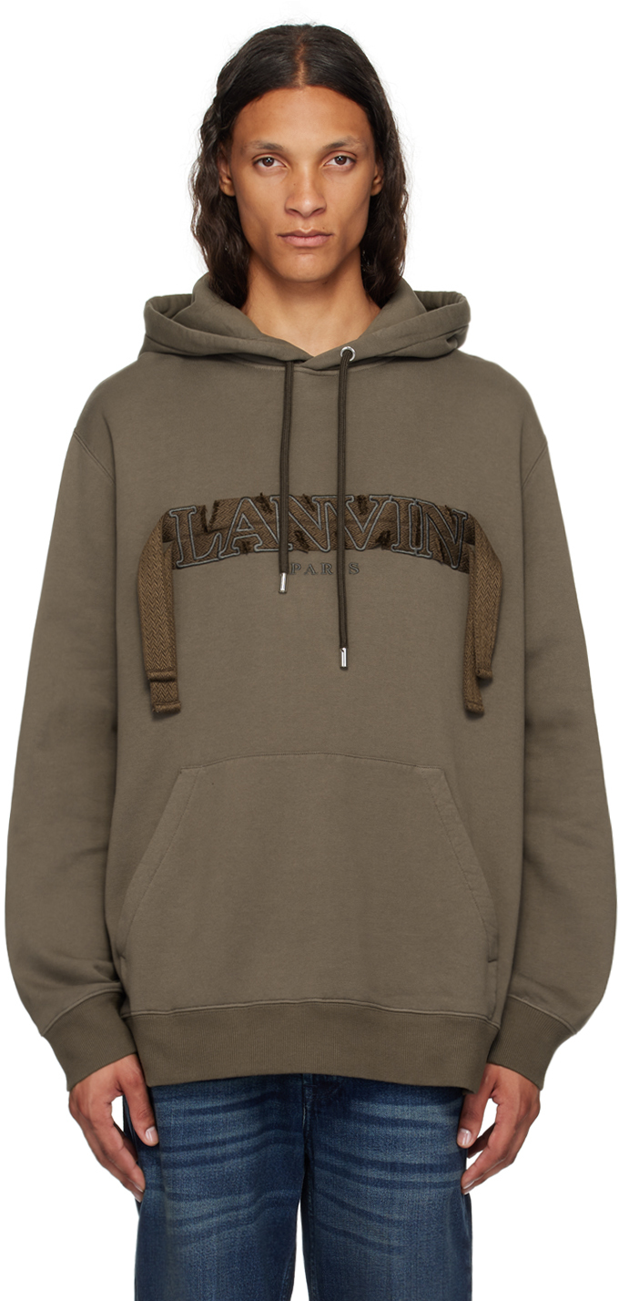 Taupe Curb Lace Hoodie