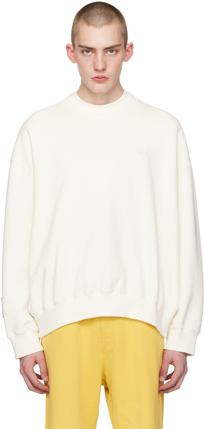Shop Lanvin White Future Edition Sweatshirt In 074 White Mustang