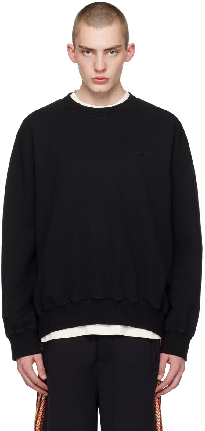 Shop Lanvin Black Future Edition Sweatshirt In 10 Black