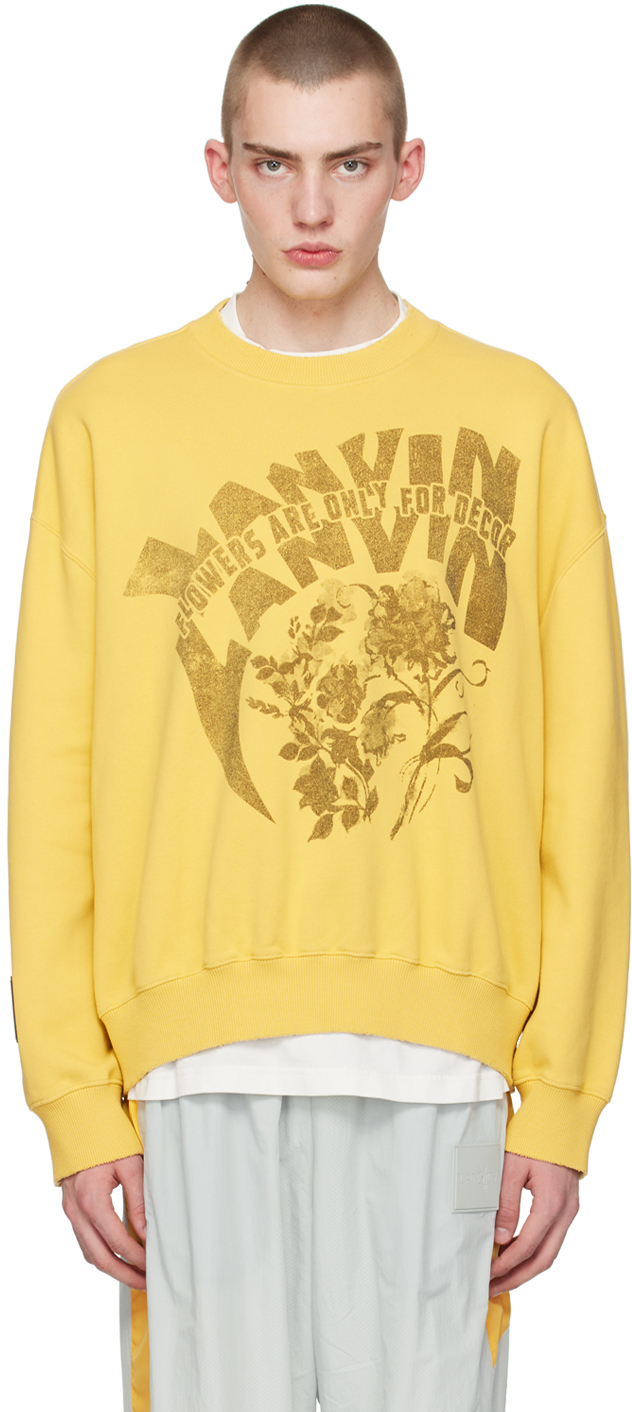 Shop Lanvin Yellow Future Edition Sweatshirt In 810 Corn