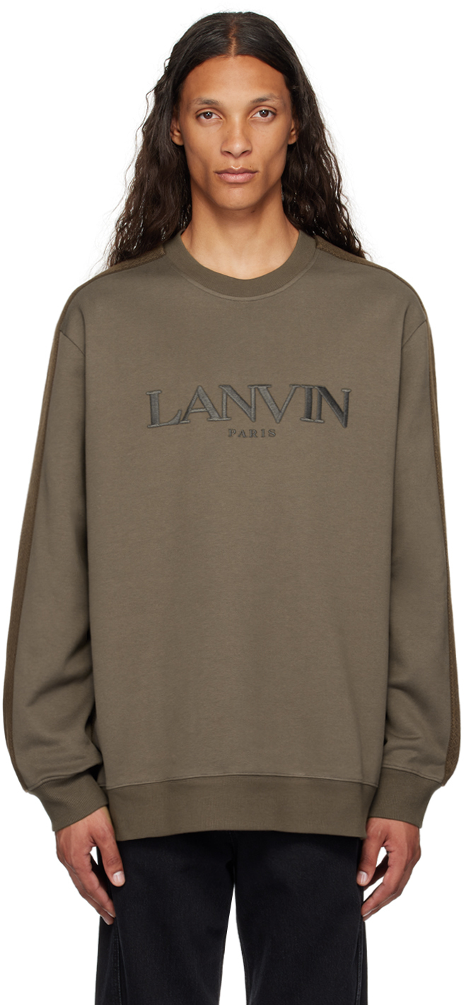 【関税込み】Lanvin トープ Curb Side スウェットシャツ Lanvinのトープ Curb Side スウェットシャツがセール中