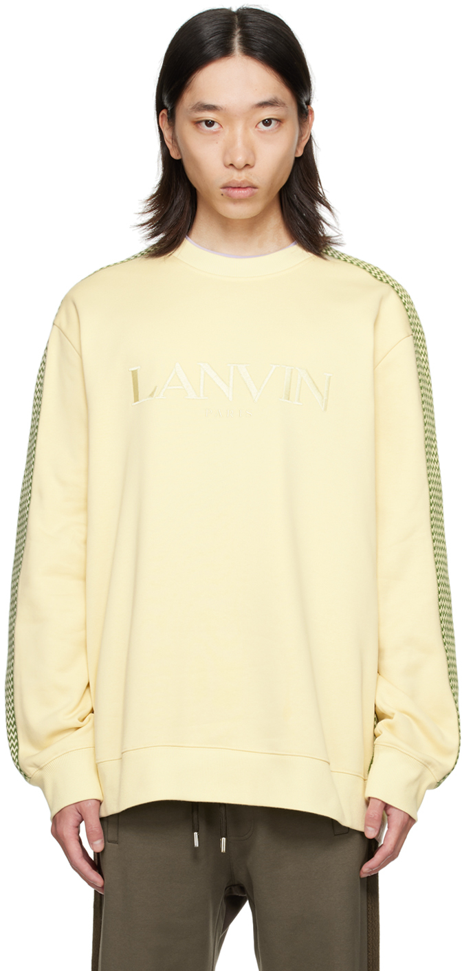【関税込み】Lanvin イエロー Curb Side スウェットシャツ Lanvinのイエロー Curb Side スウェットシャツがセール中