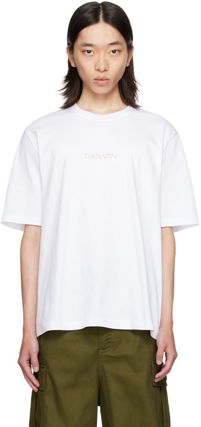 Lanvinのホワイト Lanvin ロゴ刺繍 クラシック Tシャツがセール中