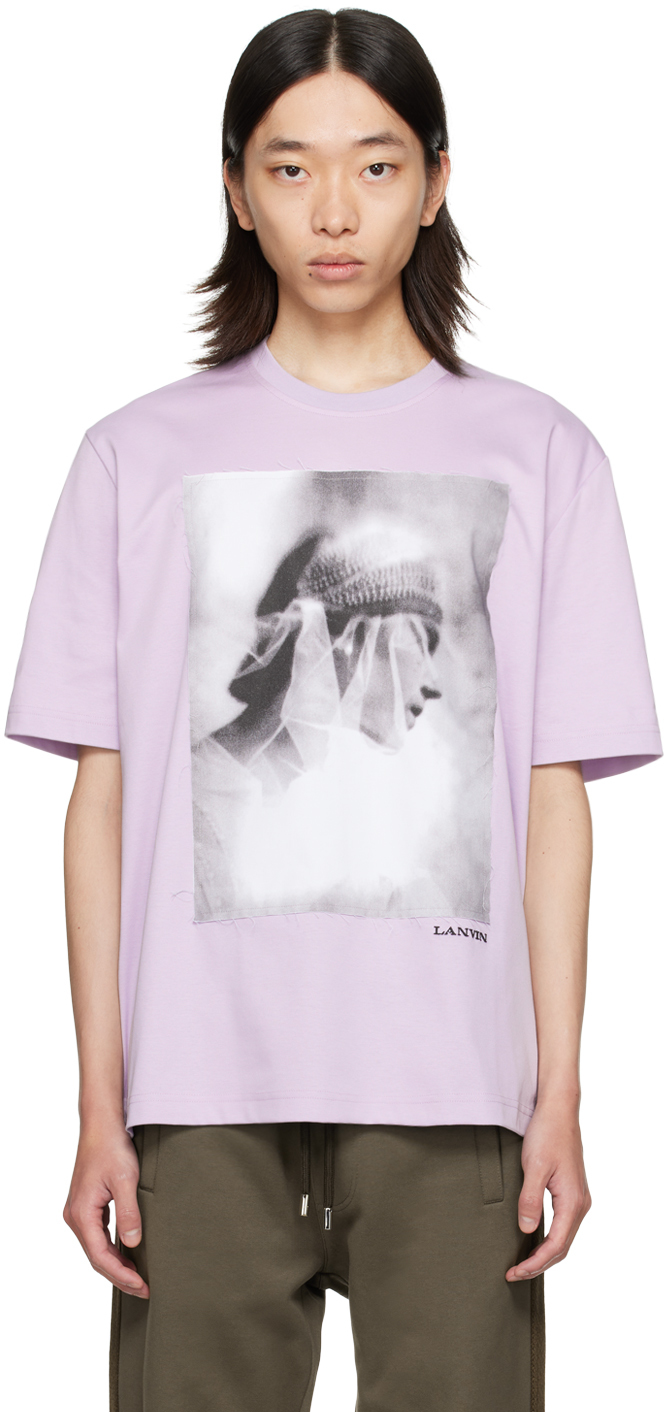 【関税込み】Lanvin マルチカラー プリントTシャツ lanvin-red-archives-print-