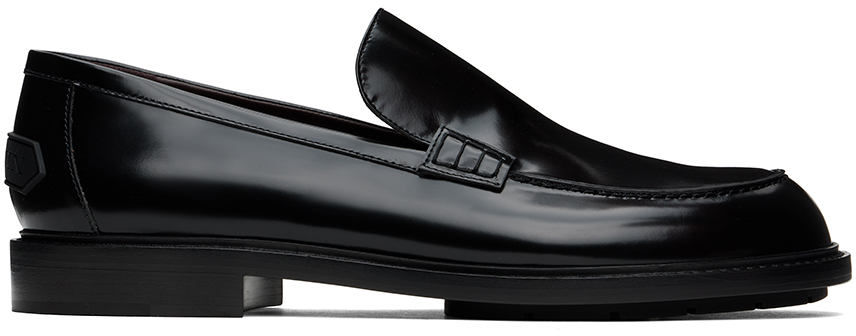 LANVIN ブラック ローファー ランバン コレクション LANVIN COLLECTION ヒールアップビット