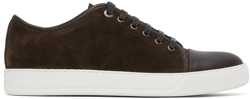 Shop Lanvin Brown Dbb1 Sneakers In 64 Dark Brown