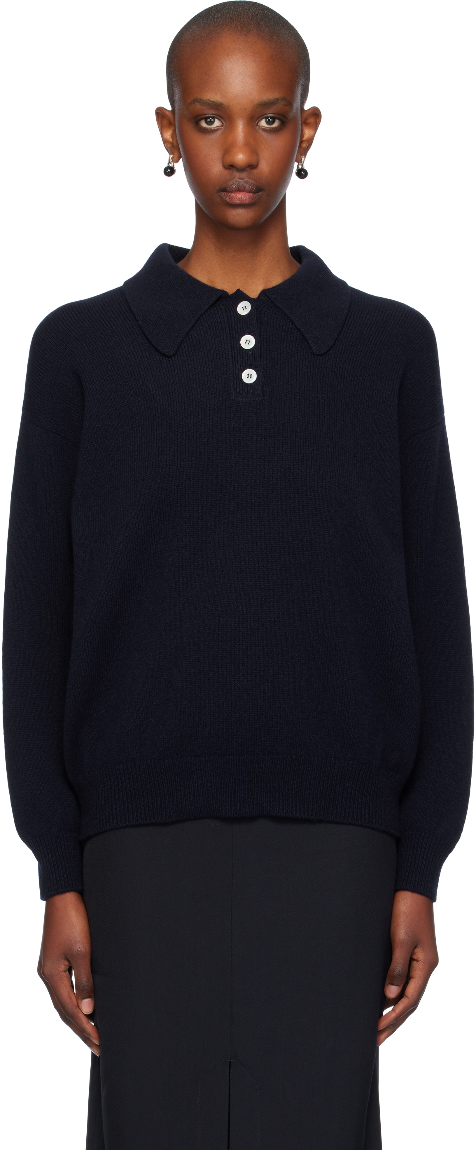 Shop And-daughter Navy Edith Polo