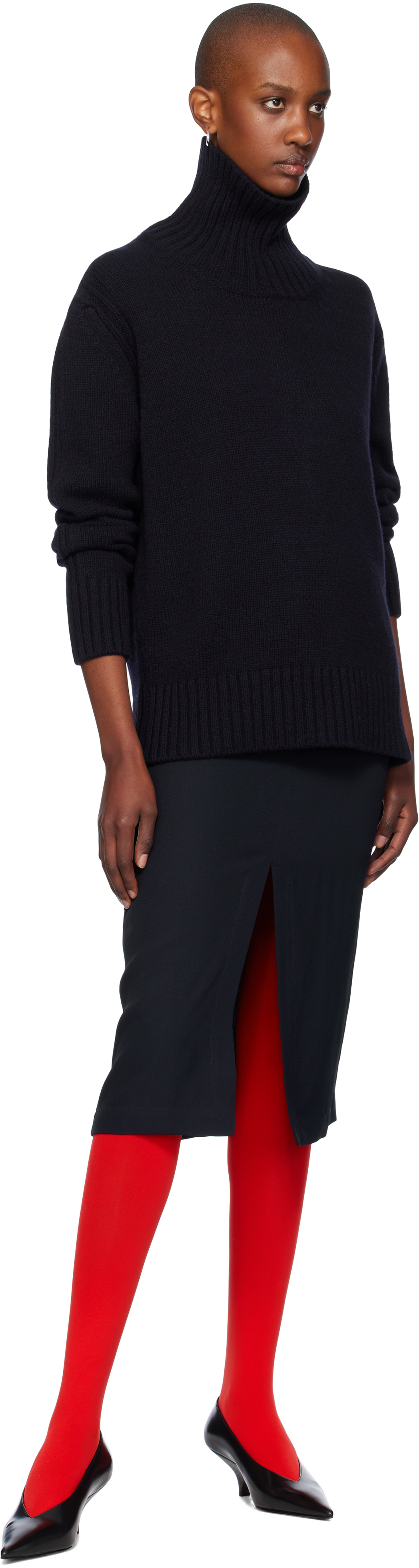 AND-DAUGHTER NAVY FINTRA TUNIC TURTLENECK 