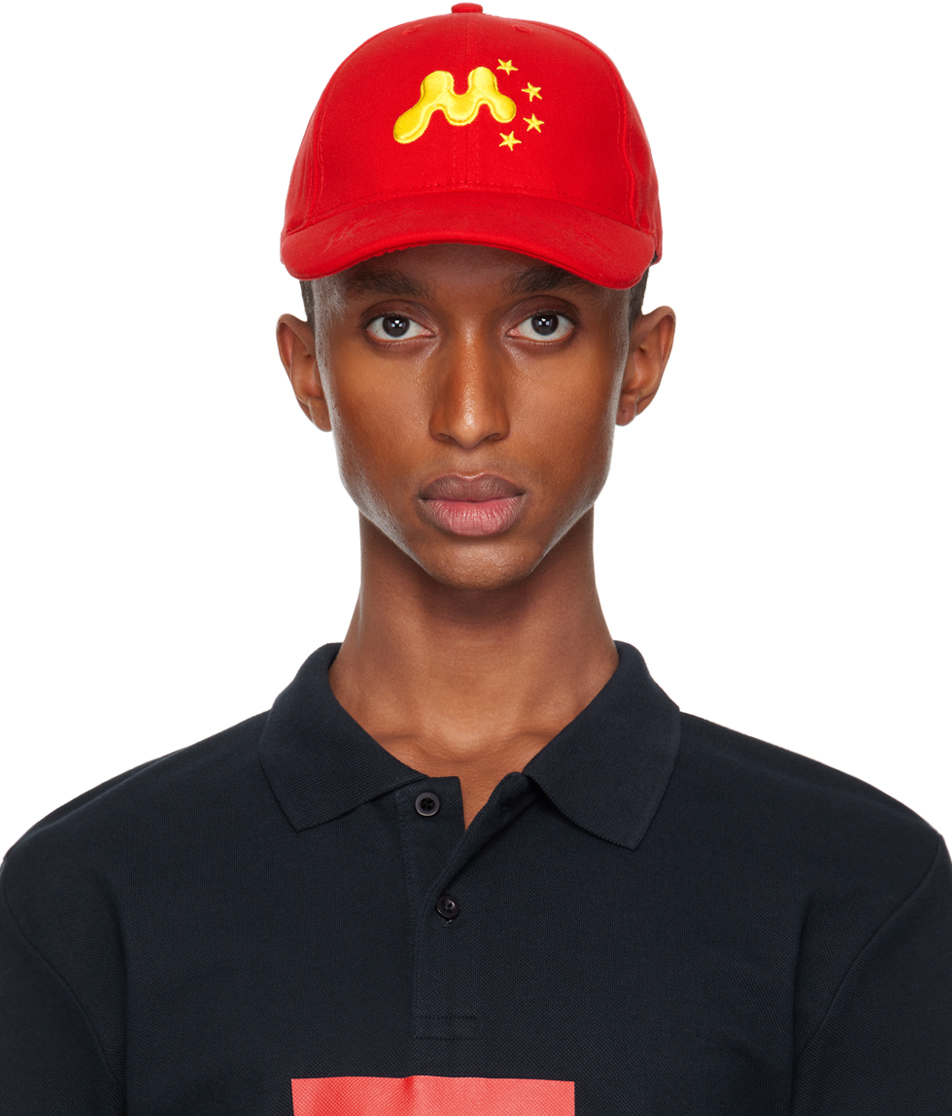 Shop Mowalola Red 'chi' Cap