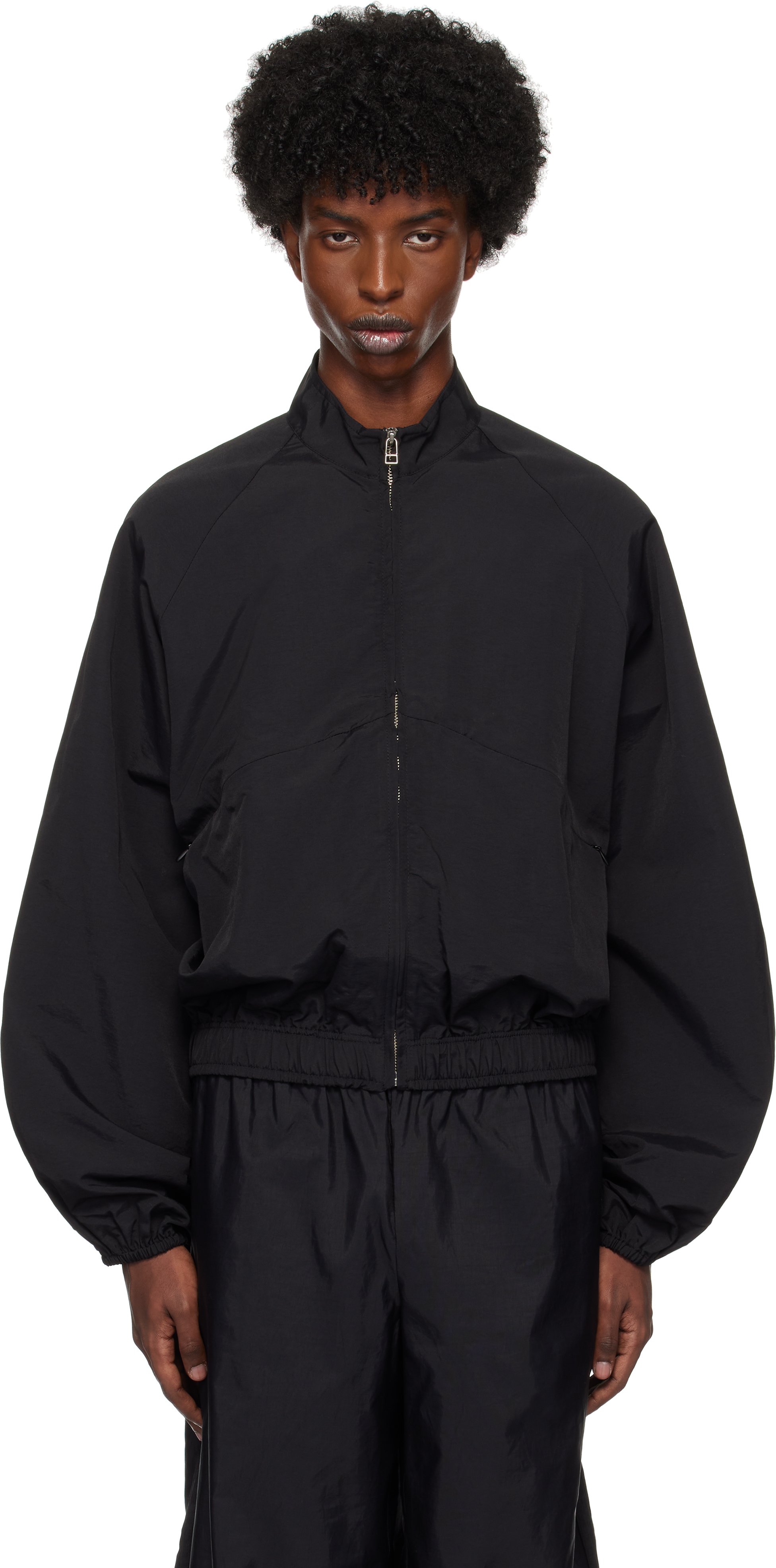 Shop Galilee-by-sea Black Evening Track Jacket