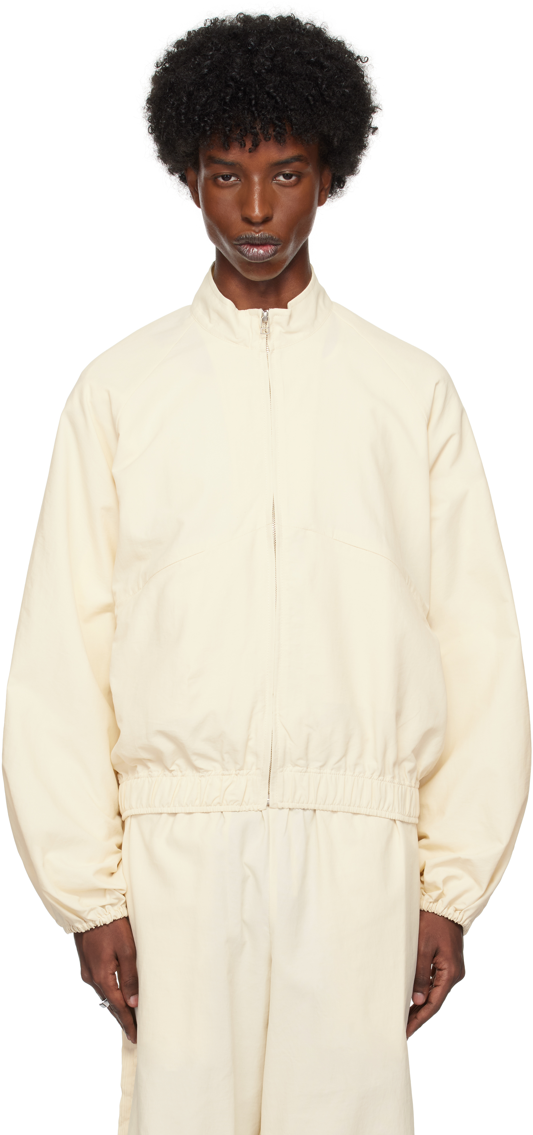 GALILEE-BY-SEA OFF-WHITE EVENING TRACK JACKET 