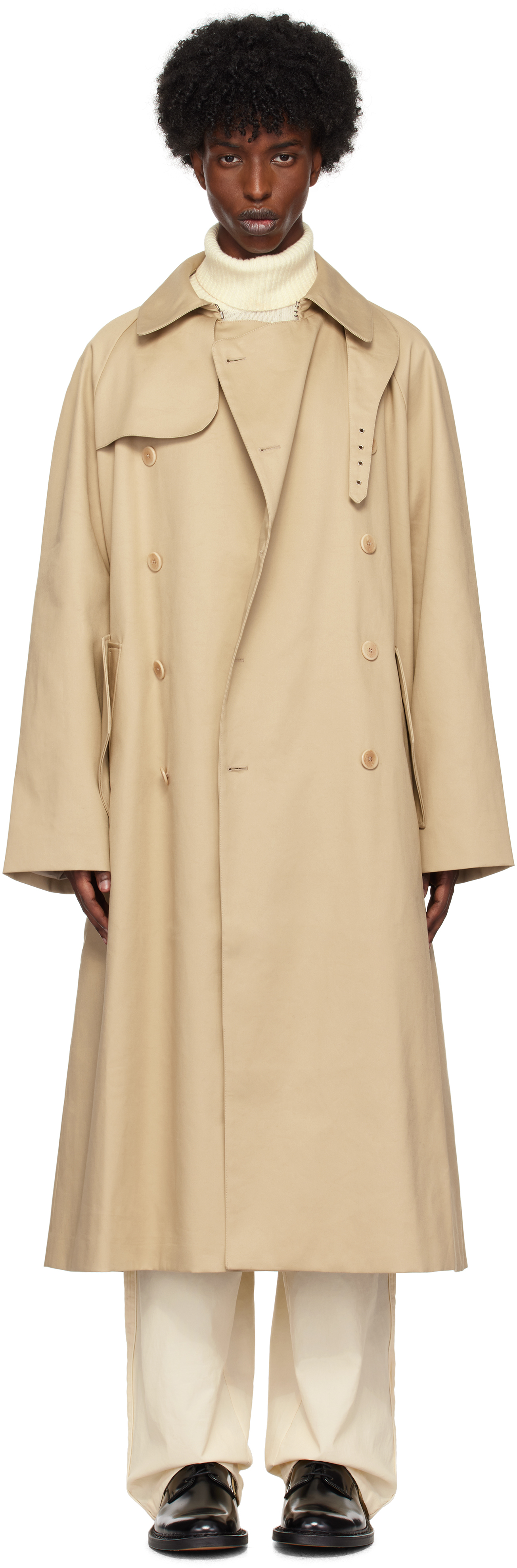 Beige Olders Trench Coat