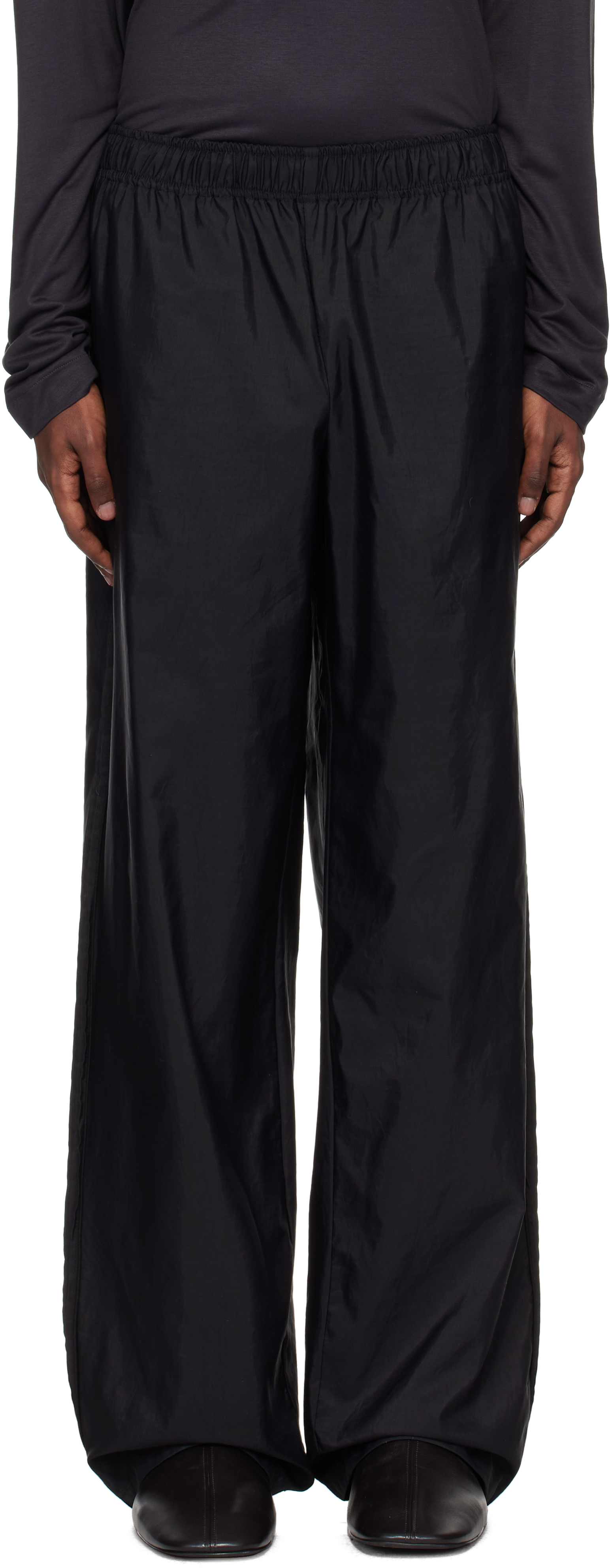 GALILEE-BY-SEA BLACK EVENING TRACK PANTS 