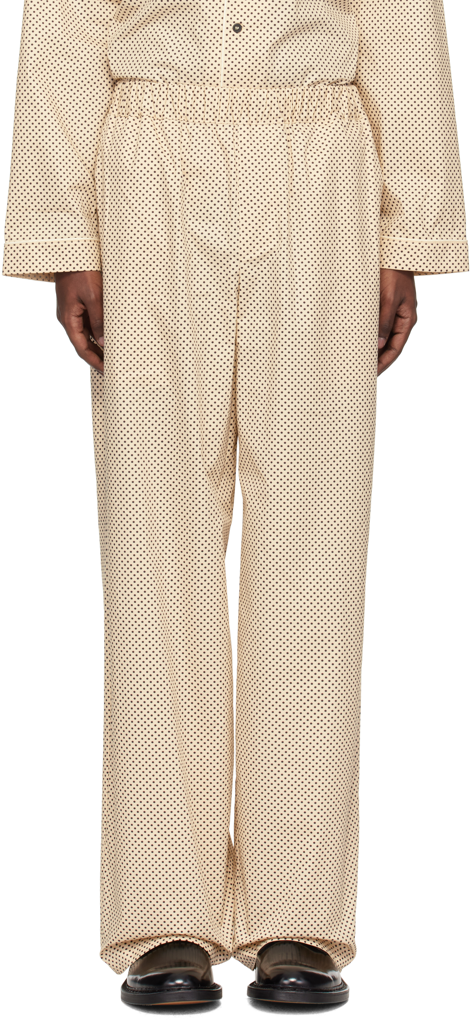 Beige Polka Miles Pyjama Pants