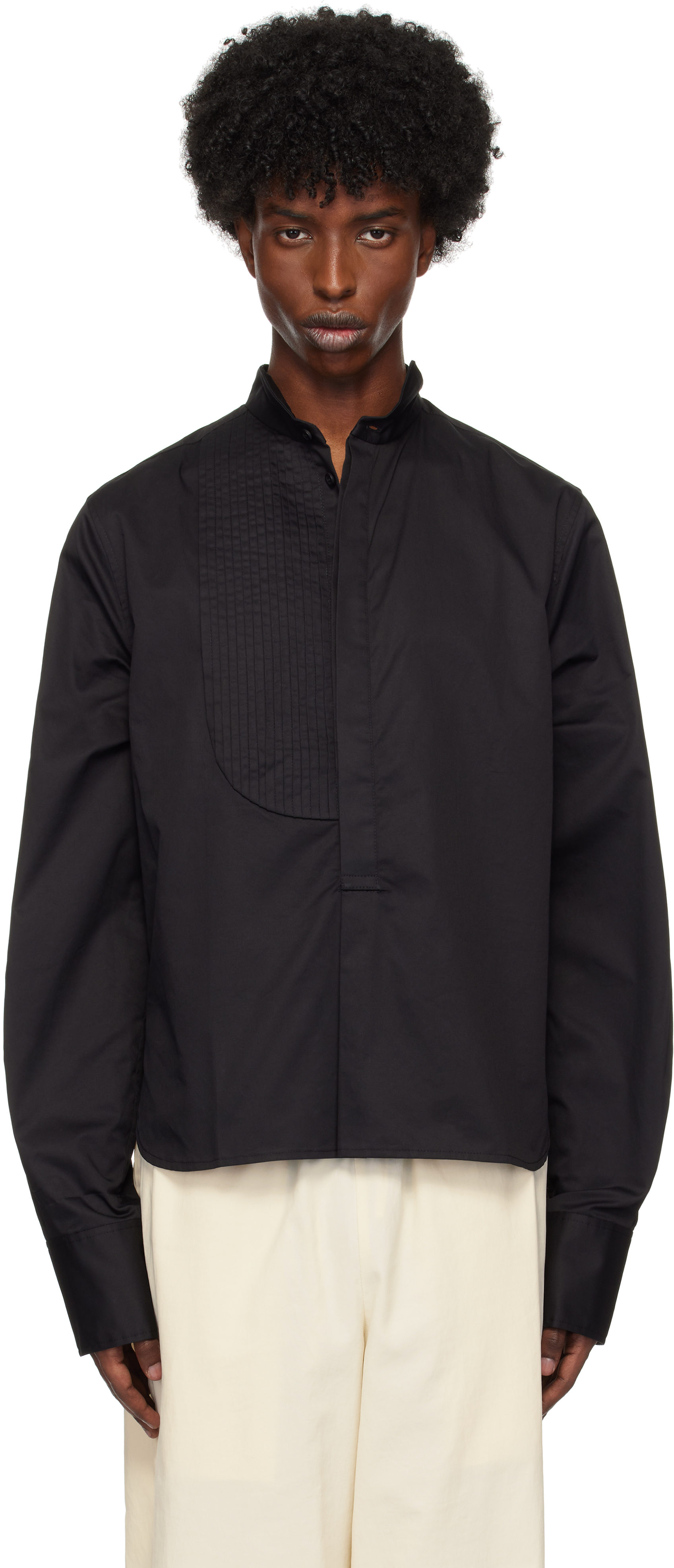 Shop Galilee-by-sea Black Mystro Shirt