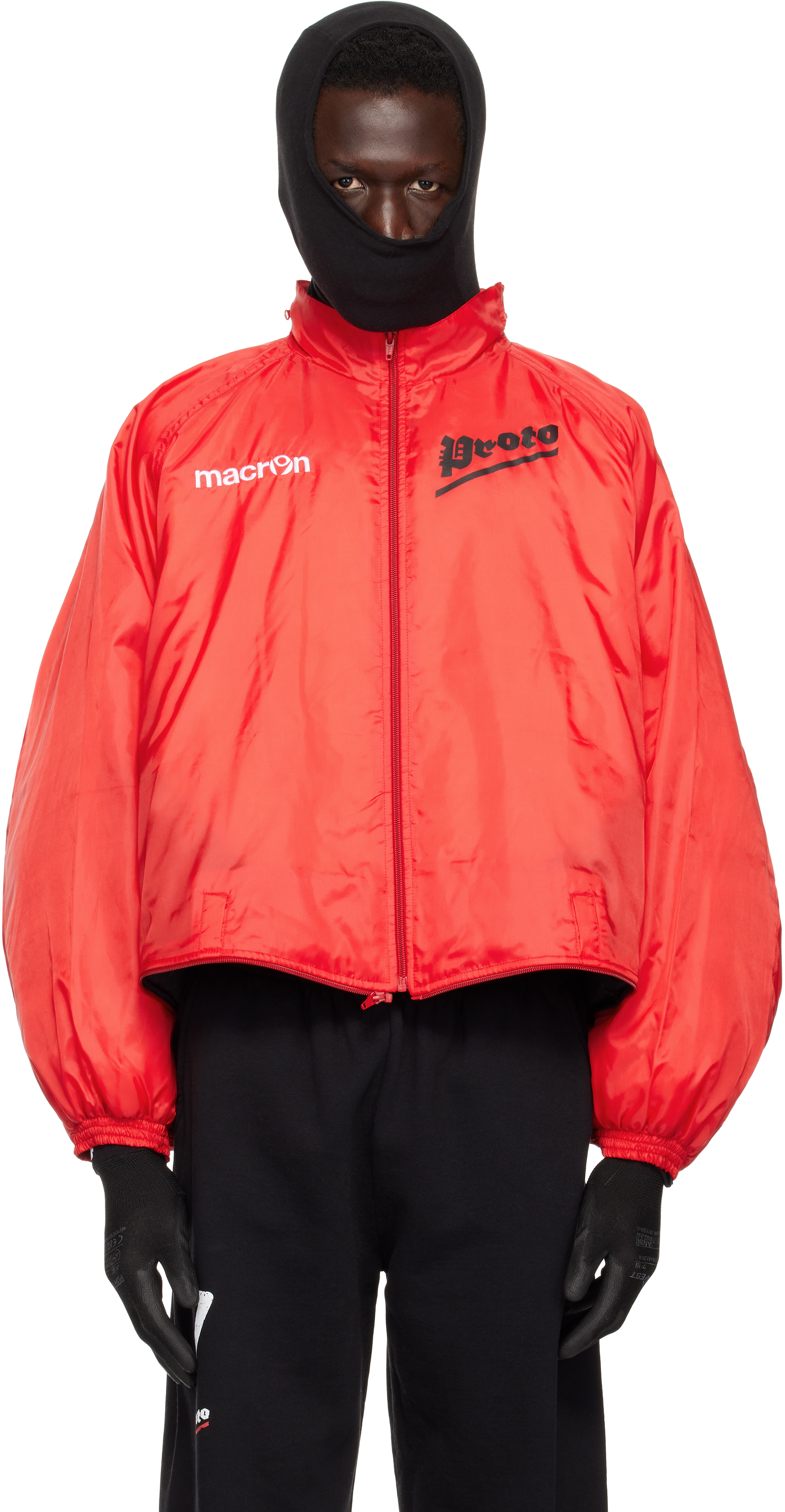 Prototypes Red Two Way Padded Track Jacket