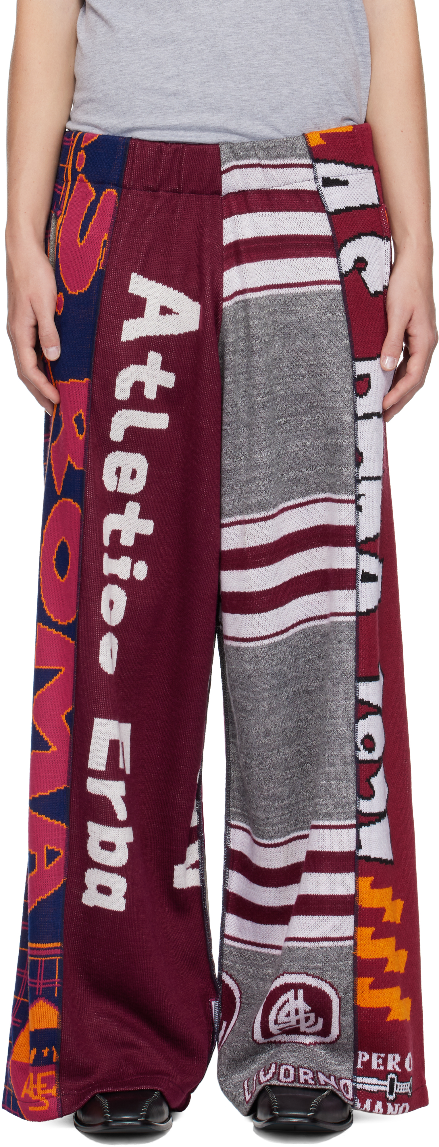 Multicolor Football Scarf Sweatpants