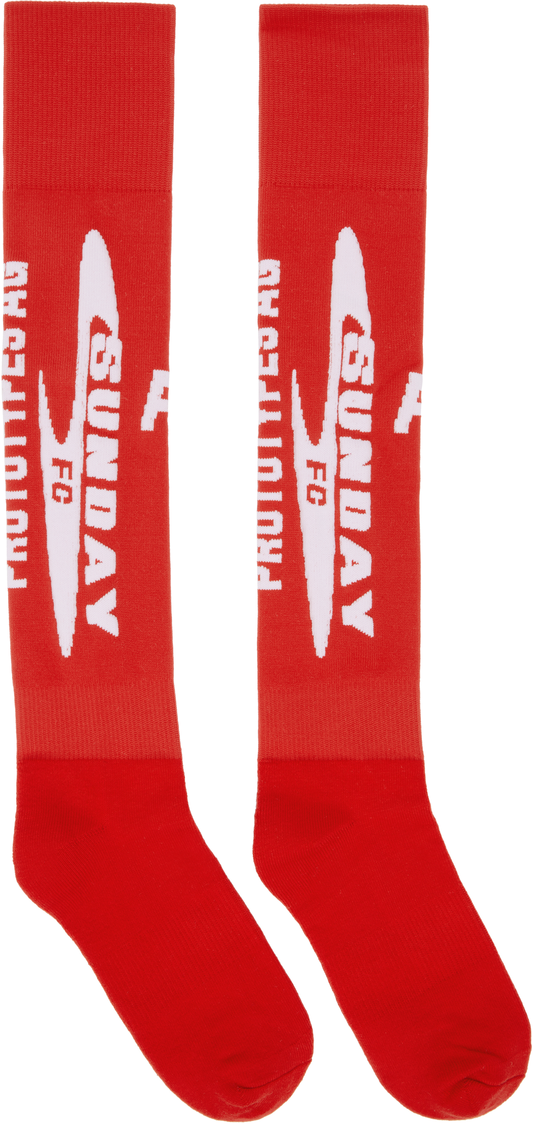 Red Football Socks