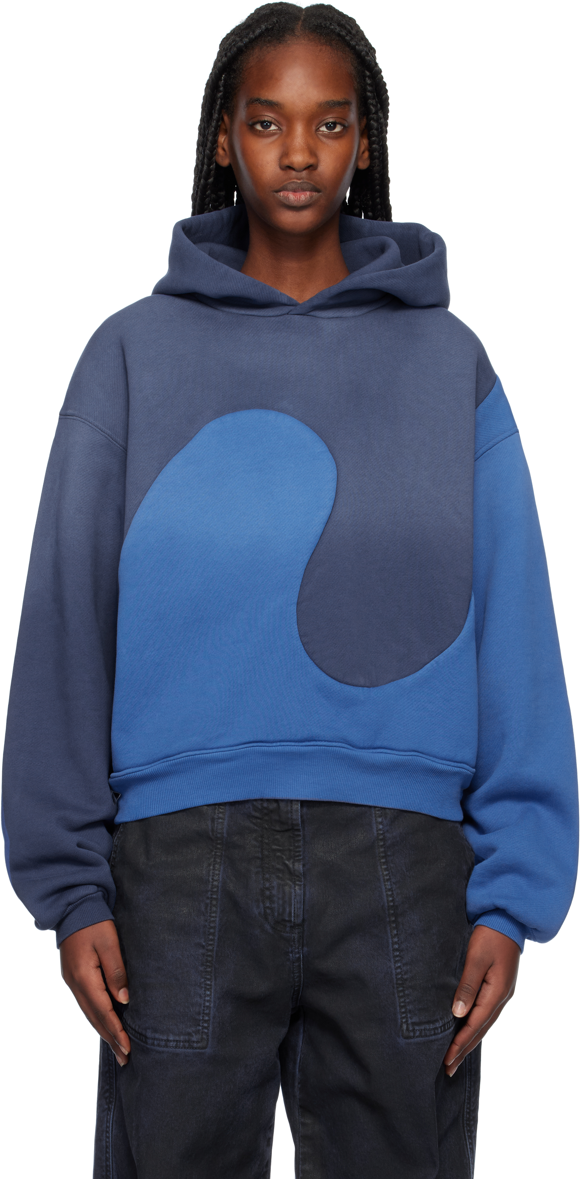 Blue Classic Swirl Hoodie