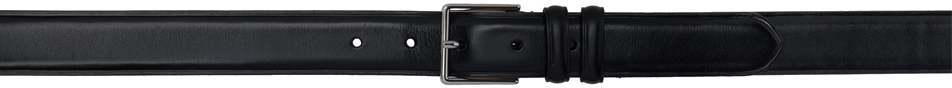 Paul Smith Black Leather Double Keeper Classic Suit Belt In 79 Blacks