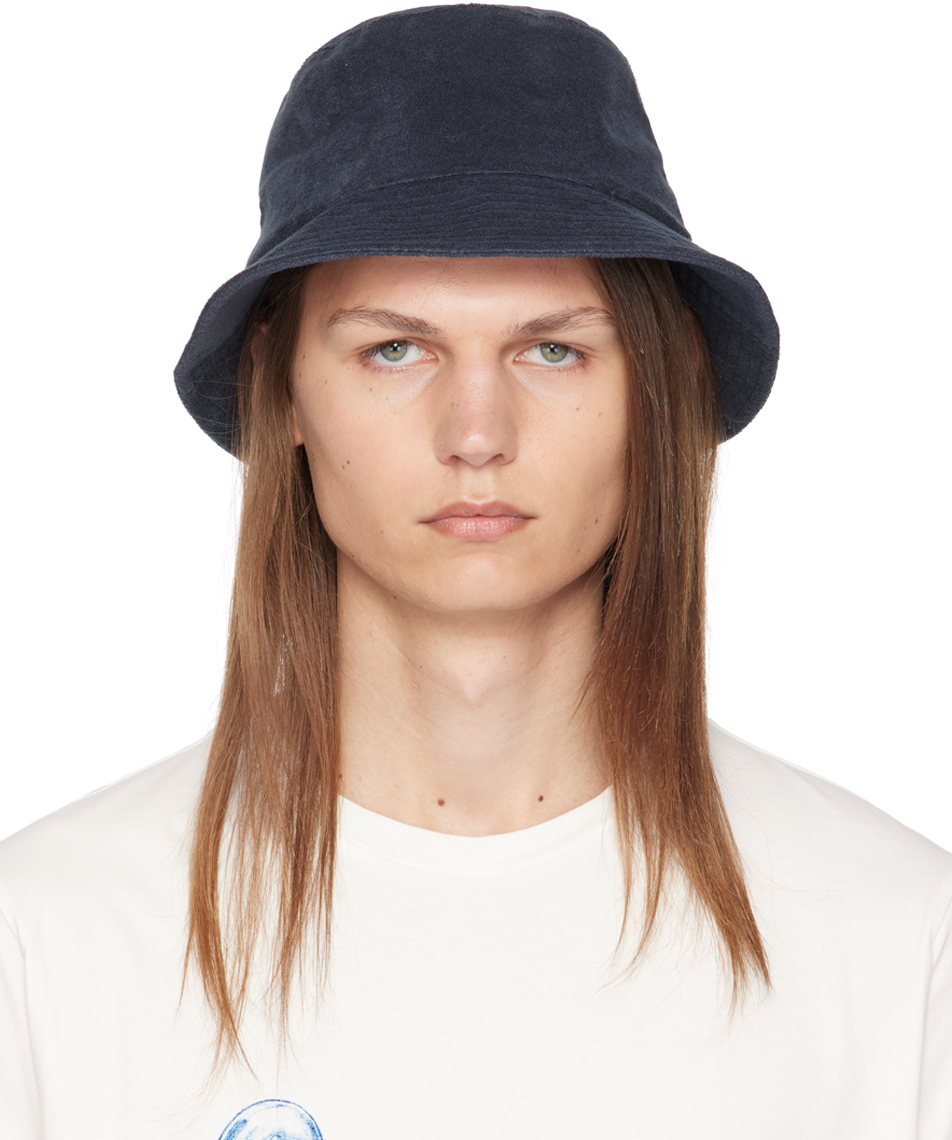 Navy Towelling Bucket Hat