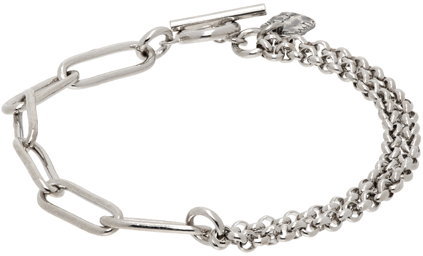 Silver Two Chain Bracelet