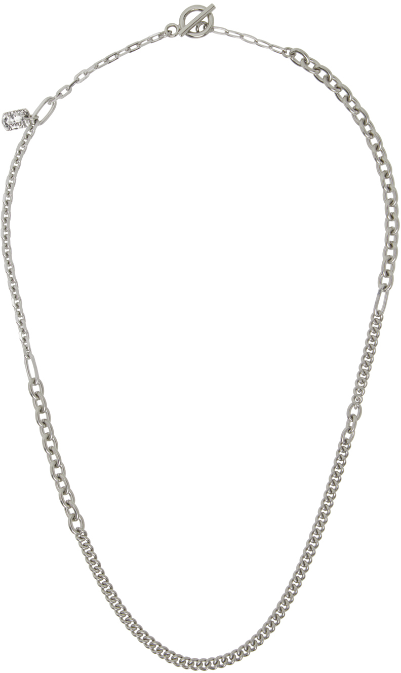 Silver Mixed Chain Necklace