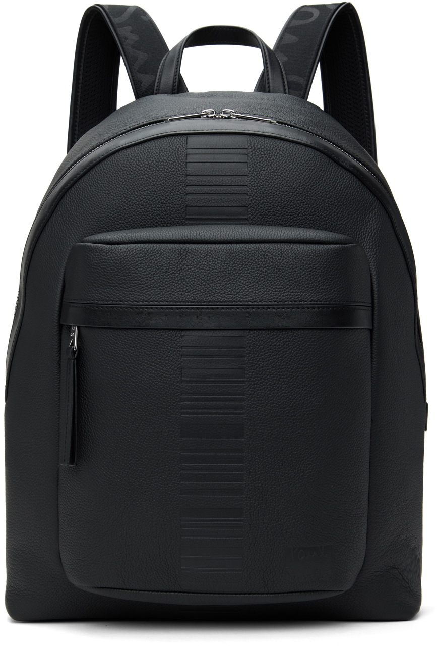 Black Shadow Stripe Backpack