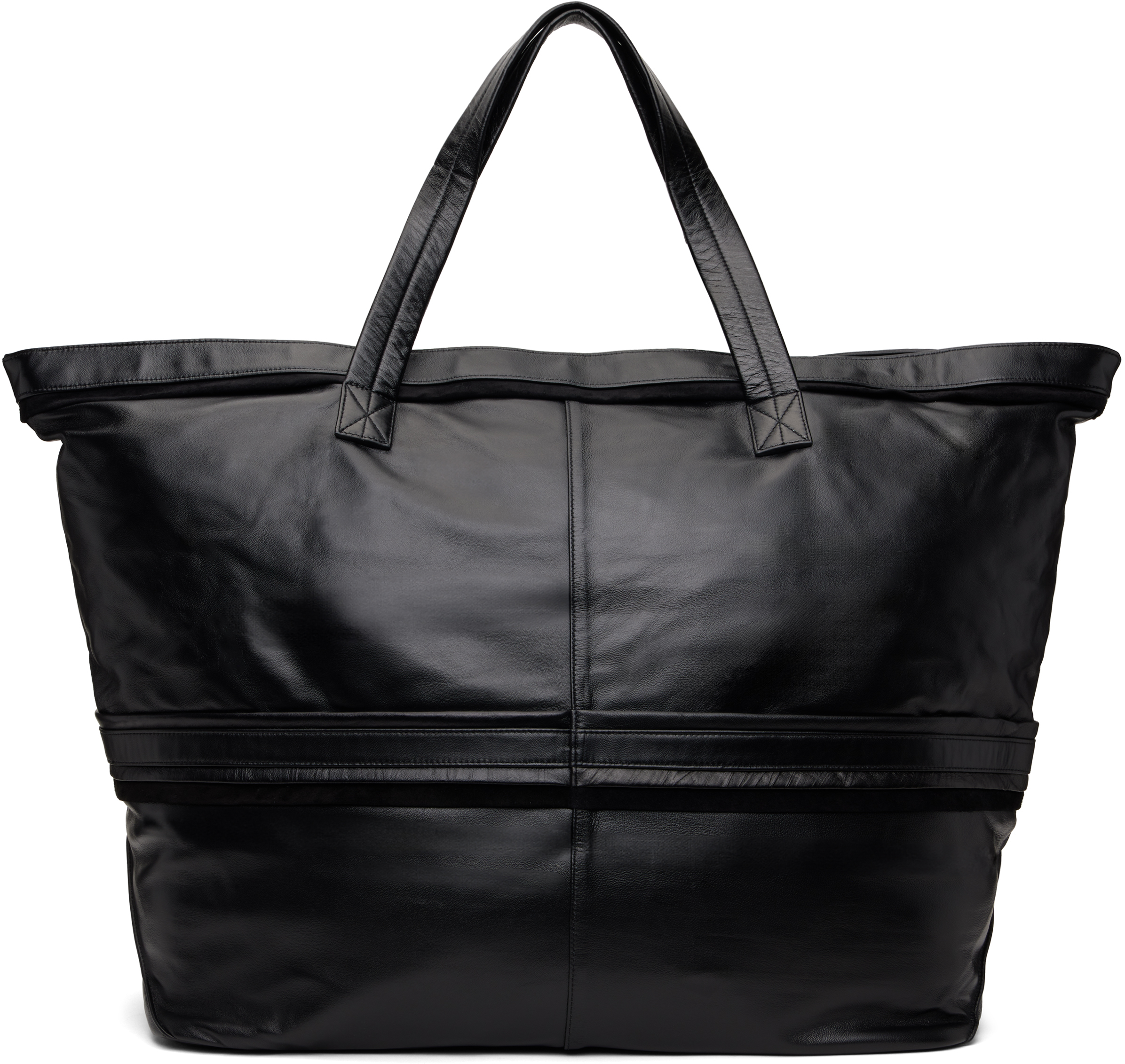 Black EP.6 01 Leather Duffle Bag