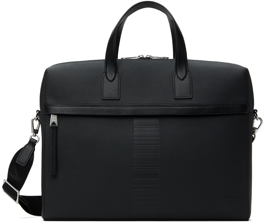 Black Slim Zip Folio Briefcase