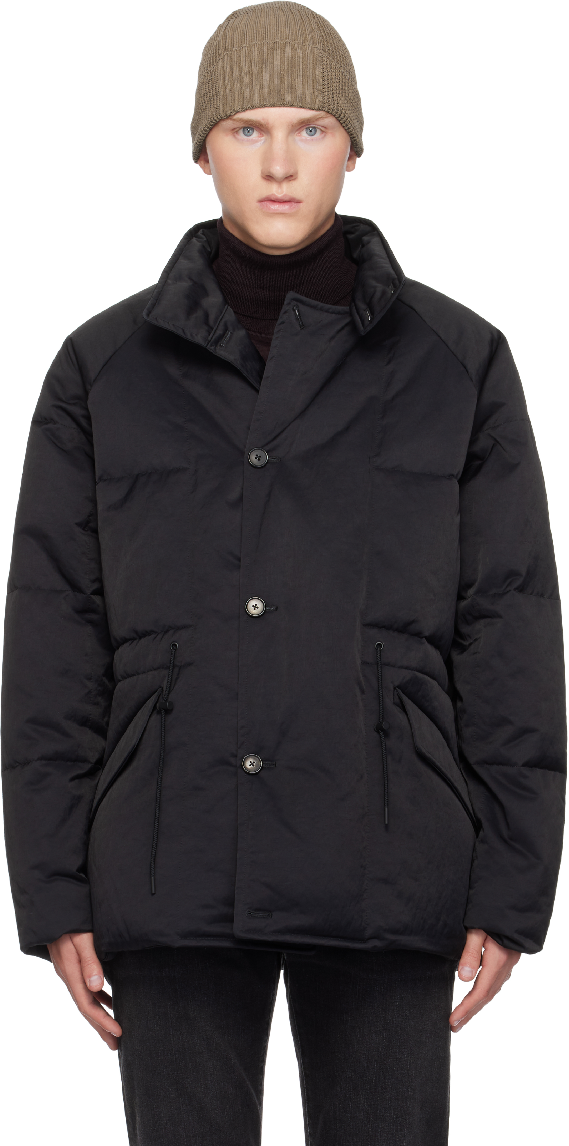 Shop Paul Smith Black Recycled Nylon-blend Down Coat In 79