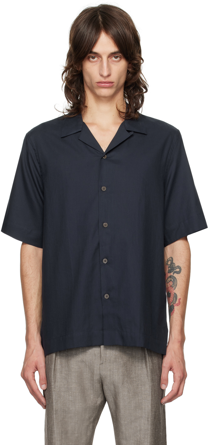 Navy Button-Down Shirt