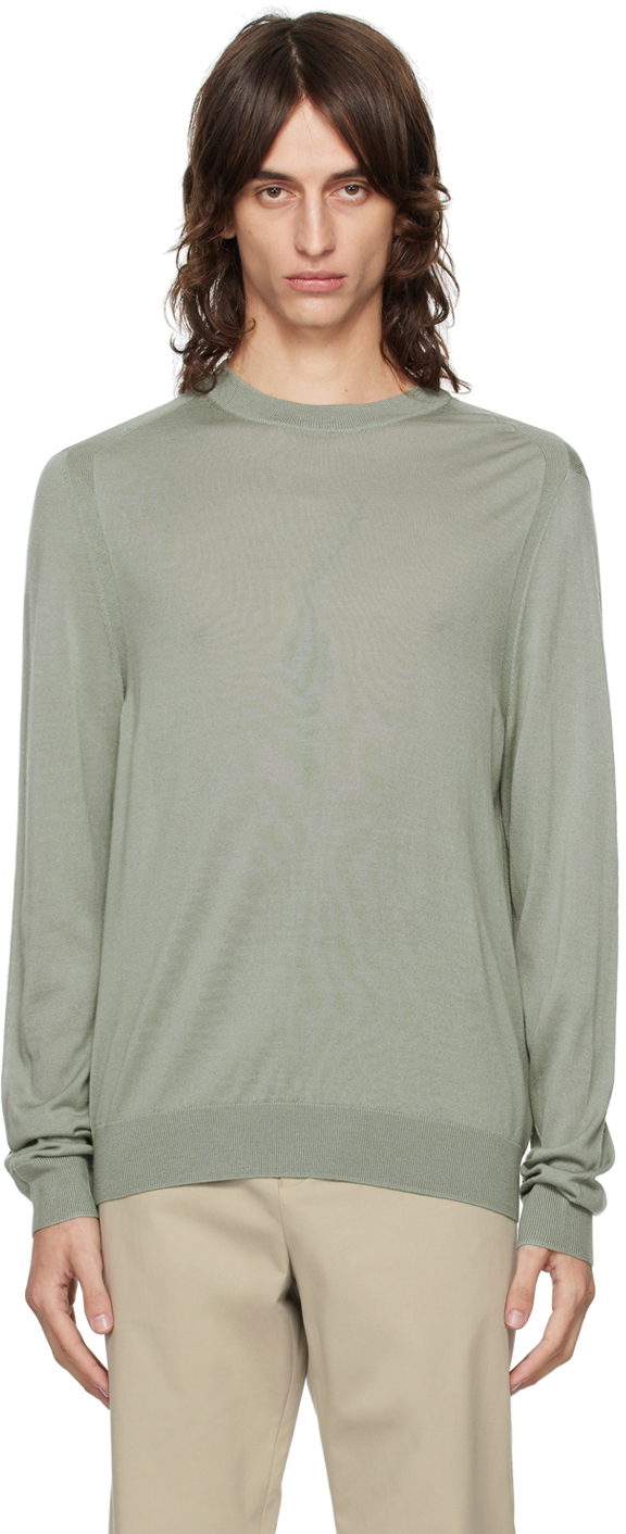 Shop Paul Smith Green Crewneck Sweater In 36 Greens