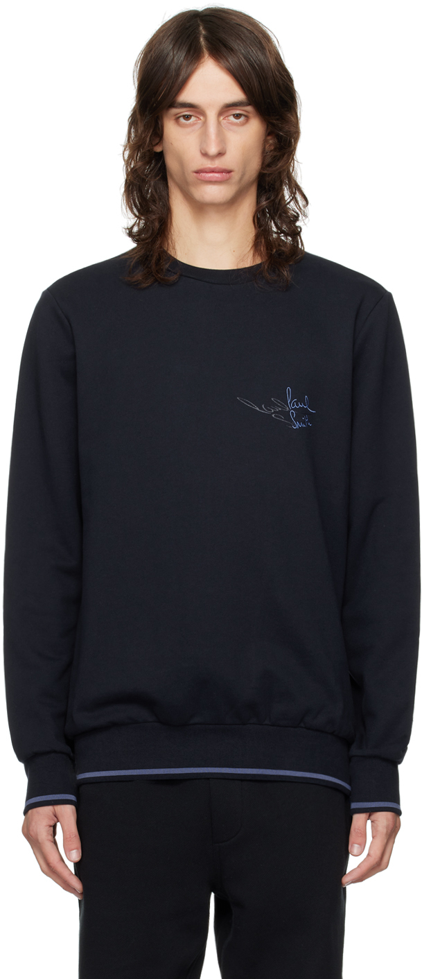 Navy Embroidered Sweatshirt