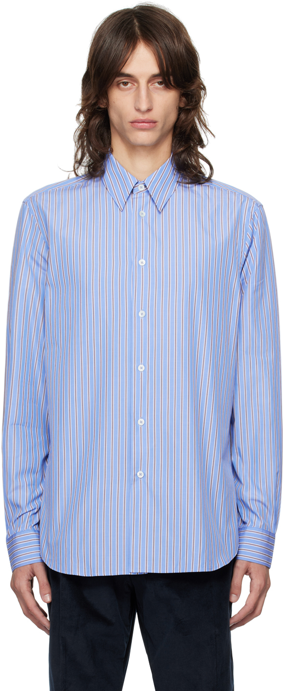 Shop Paul Smith Blue Casual Fit Shirt In 41 Blues