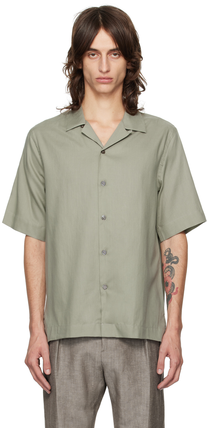 Green Button-Down Shirt