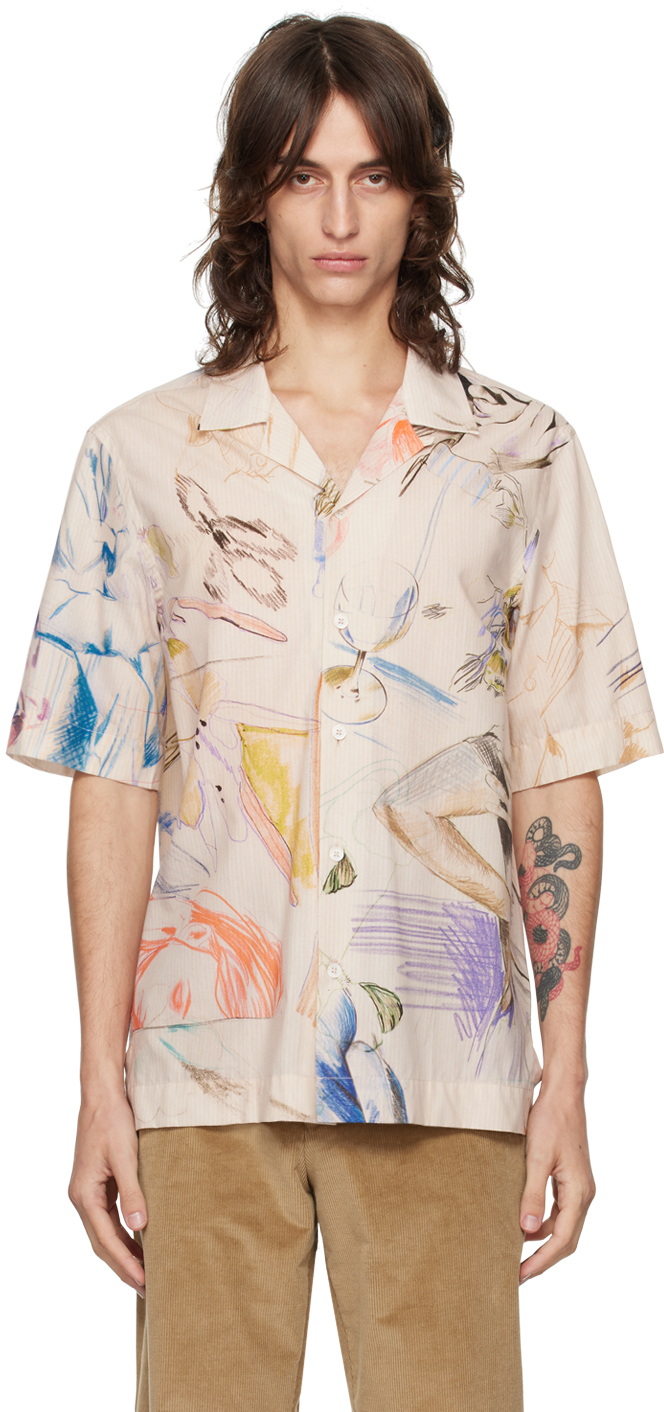 Shop Paul Smith Multicolor Printed Shirt In 92 Multicolour