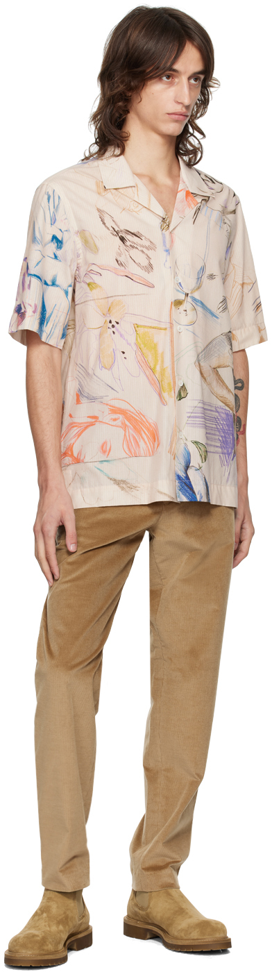 Paul Smith Abstract-print Cotton Shirt In 92 Multicolour